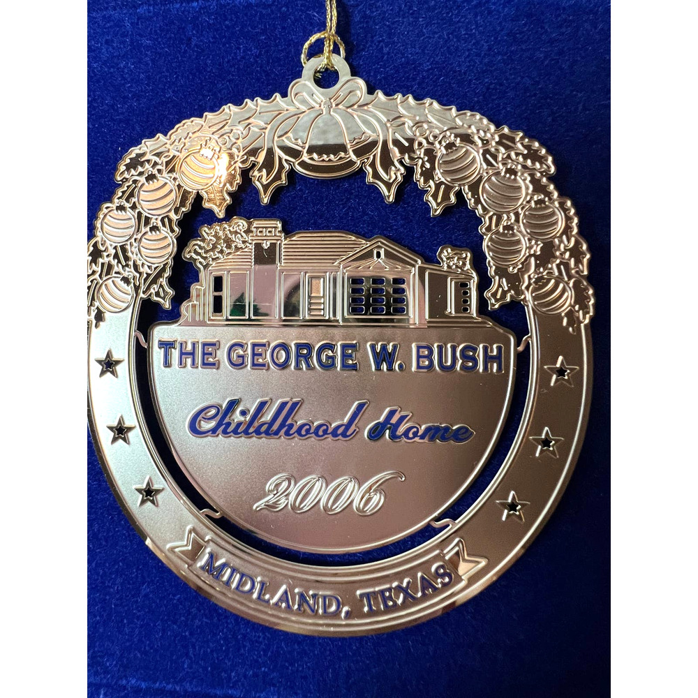 George W Bush Childhood Home Ornament 2006 First Christmas Midland TX